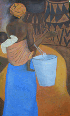 Afrika, Frau mit Baby
